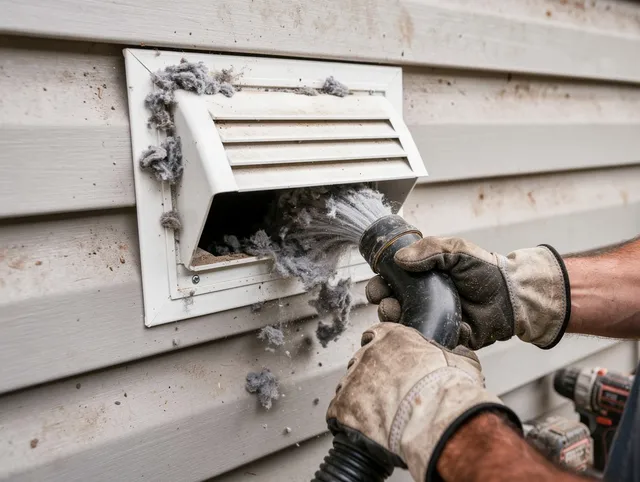 Professional dryer vent cleaning by Bloomington Dryer Vent Cleaning in Bloomington