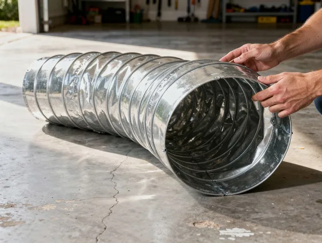 Bloomington Dryer Vent Cleaning specialist using advanced equipment for thorough duct cleaning in Bloomington
