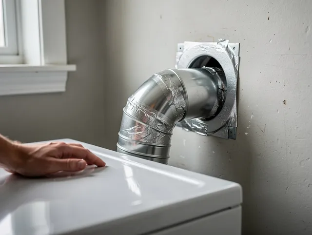 Bloomington Dryer Vent Cleaning expert performing professional dryer vent repair and installation in Bloomington